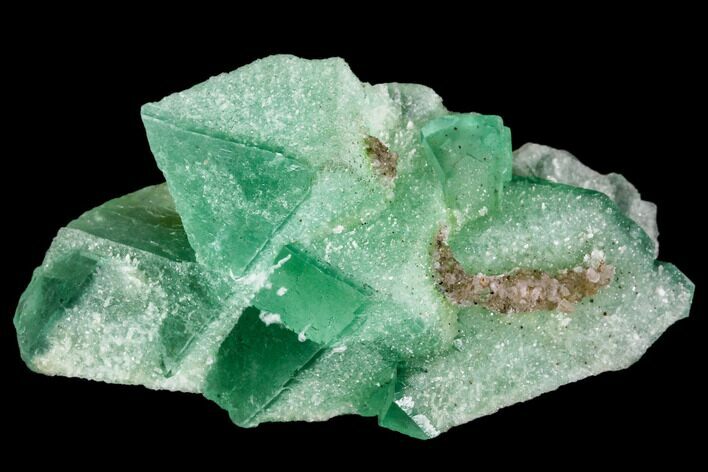 Green Fluorite Crystals With Quartz - South Africa #111577